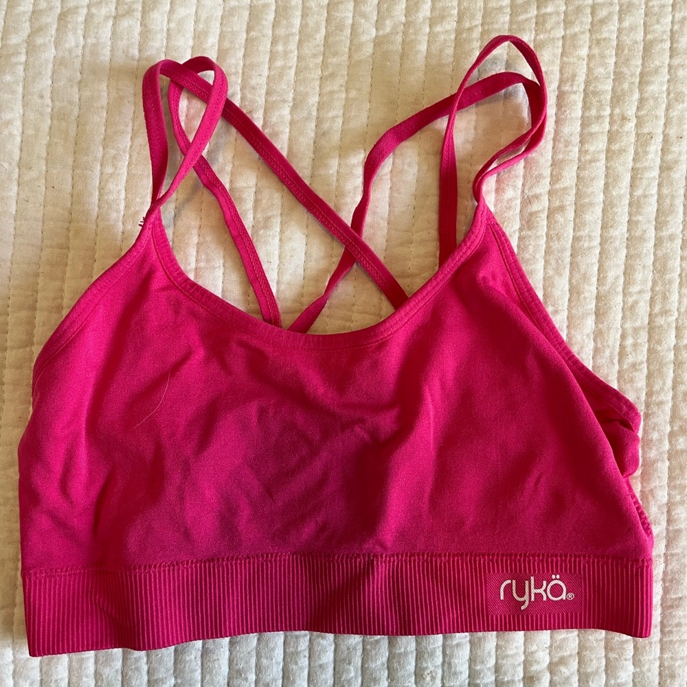 Ryka Fuchsia Strappy Sports Bra